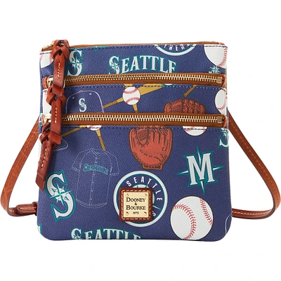 Dooney & Bourke Seattle Mariners Game Day Triple Zip Crossbody Purse