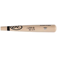 Edgar Martinez Seattle Mariners Autographed Blonde Rawlings Pro Model Bat with "HOF 2019" Inscription