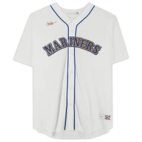 Maillot réplique autographié par Edgar Martinez White des Seattle Mariners de la collection Nike Cooperstown avec l'inscription « HOF 2019 »
