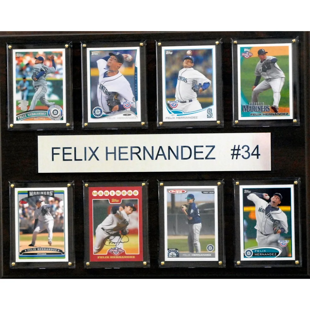 Youth Felix Hernandez Navy Seattle Mariners Official Cool Base Player Jersey
