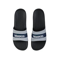 FOCO Seattle Mariners Stripe Raised Slide Sandals