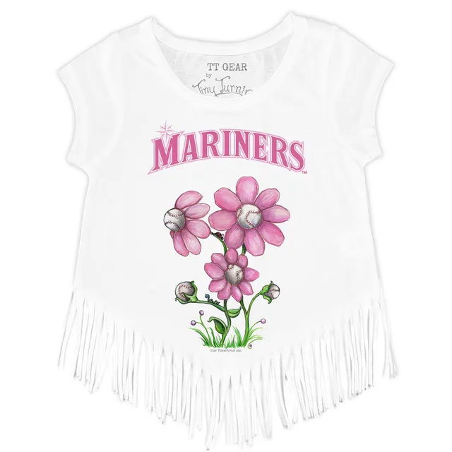 Seattle Mariners New Era Girls Youth Jersey Stars V-Neck T-Shirt