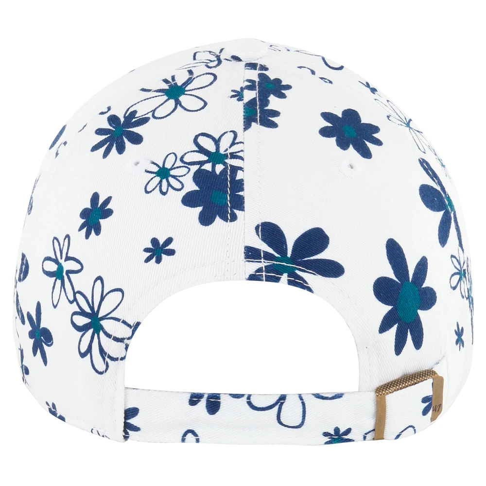 Girls Youth '47 White Seattle Mariners Daisy Delight Clean Up Adjustable Hat