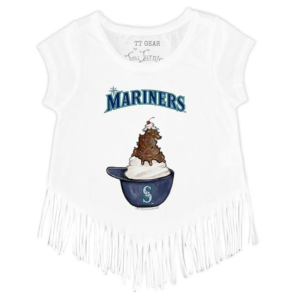 Seattle Mariners New Era Girls Youth Jersey Stars V-Neck T-Shirt