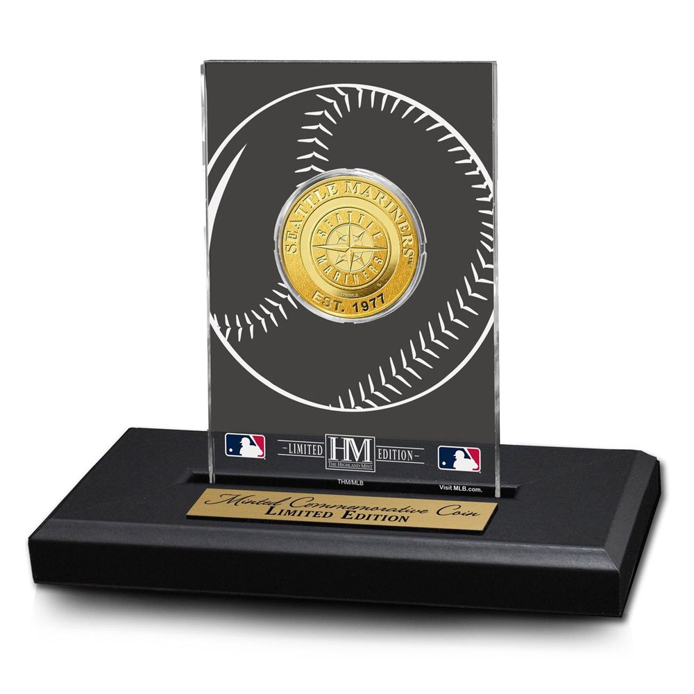 Highland Mint Seattle Mariners 3" x 5" Acrylic Gold Coin - Desktop Display