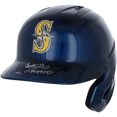 Casque de frappeur Mach Pro autographié par Ichiro Suzuki des Seattle Mariners avec inscription « 01 ROY/MVP » - Exclusivité Fanatics