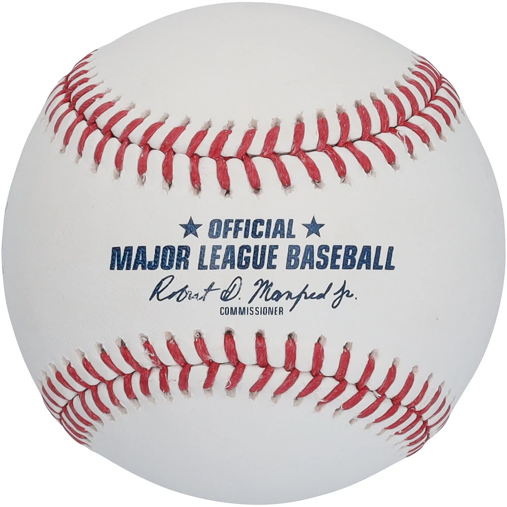 Baseball autographié par Ichiro Suzuki des Mariners de Seattle avec le logo du Temple de la renommée et l'inscription « HOF 25 »