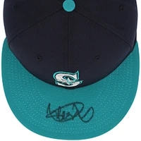 Casquette New Era bleu marine dédicacée par Ichiro Suzuki des Seattle Mariners