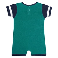 Barboteuse Fast Pitch Fanatics Aqua Seattle Mariners pour bébé