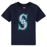 Infant Navy Seattle Mariners Team Crew Primary Logo T-Shirt