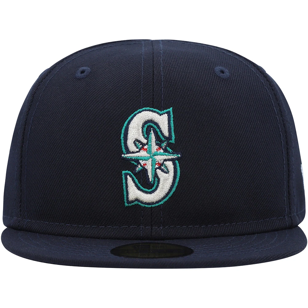 Casquette New Era Seattle Mariners My First 59FIFTY ajustée bleu marine pour bébé