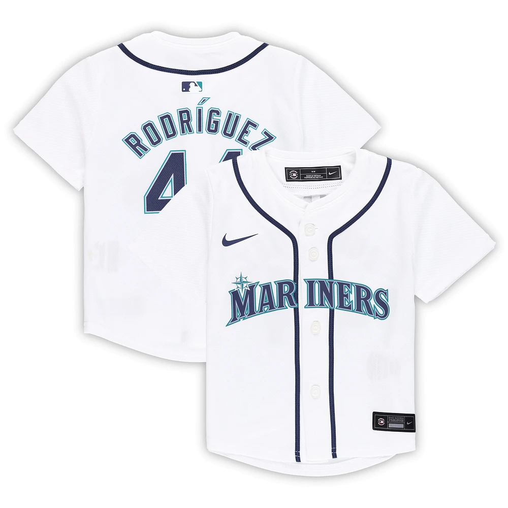 Maillot de match Nike Julio Rodríguez Seattle Mariners blanc pour bébé