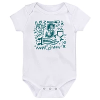 Infant  Teal Seattle Mariners Batter Up 3-Pack Bodysuit Set