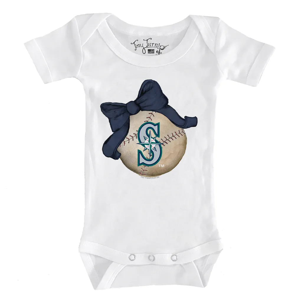 Lids Seattle Mariners Tiny Turnip Women's Baseball Cross Bats 3/4-Sleeve  Raglan T-Shirt - White/Navy