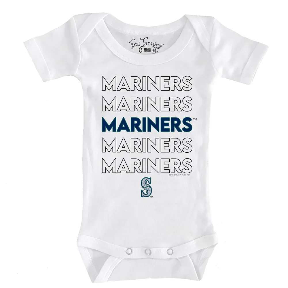 Infant Tiny Turnip Navy Seattle Mariners Popcorn Bodysuit