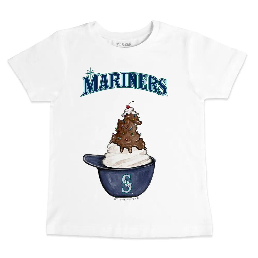 Lids Seattle Mariners Tiny Turnip Toddler TT Rex T-Shirt - White