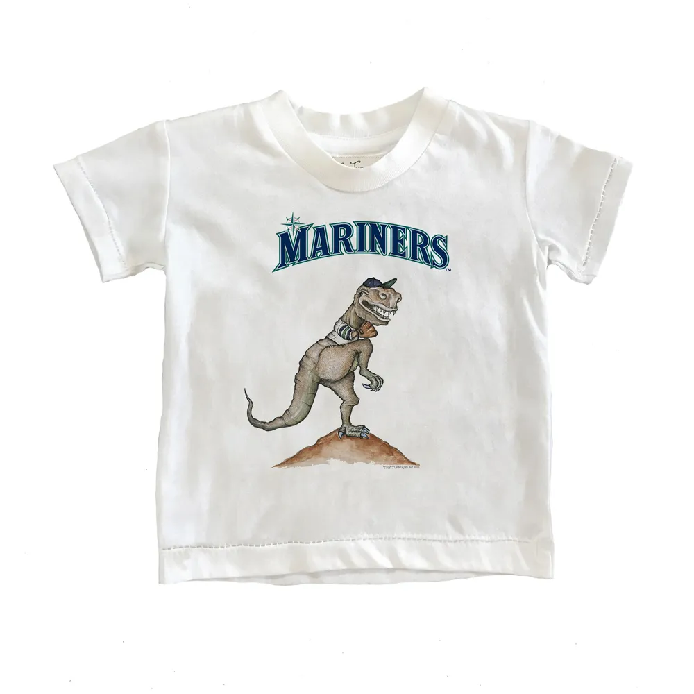 Lids Seattle Mariners Tiny Turnip Infant TT Rex T-Shirt - White