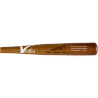 Julio Rodríguez Seattle Mariners Autographed Black Victus Game Model Bat with "MLB Debut 4-8-22" Inscription