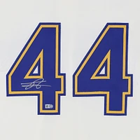 Maillot Nike authentique dédicacé par Julio Rodríguez des Seattle Mariners couleur crème
