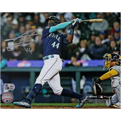 Photographie autographiée de 8" x 10" de Julio Rodriguez, joueur de football des Seattle Mariners