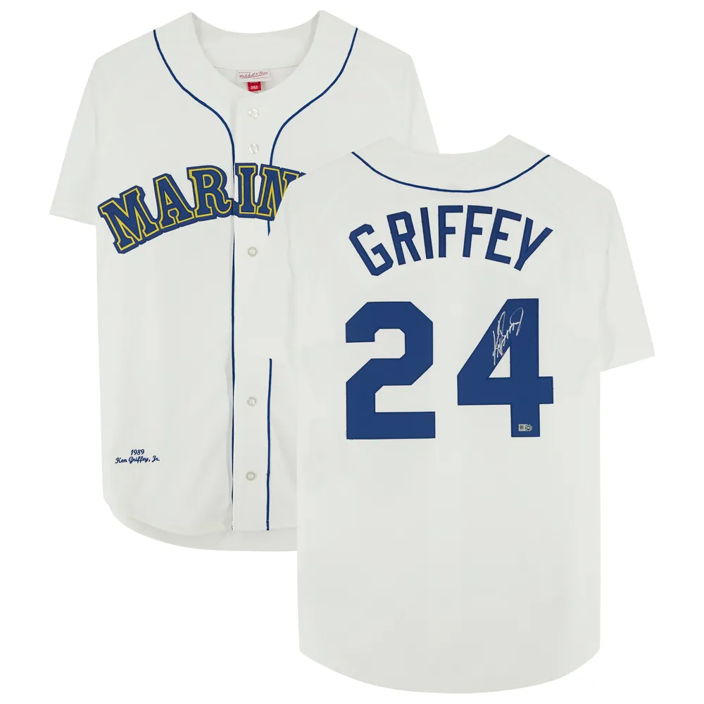 Lids Ken Griffey Jr. Seattle Mariners Fanatics Authentic Autographed  Mitchell & Ness Throwback Authentic Jersey - White