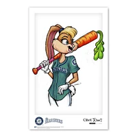 Lola Bunny Seattle Mariners 11" x 17" Looney Tunes Poster Print