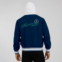 Veste à capuche boutons-pression pour homme Darius Rucker Collection by Fanatics Navy Seattle Mariners