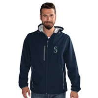 Veste à capuche zippée complète G-III Sports by Carl Banks pour homme, bleu marine, des Seattle Mariners Double Play