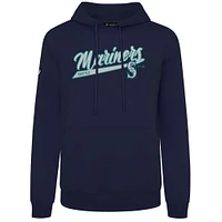 Men's Levelwear  Navy Seattle Mariners Podium Fleece Pullover Hoodie