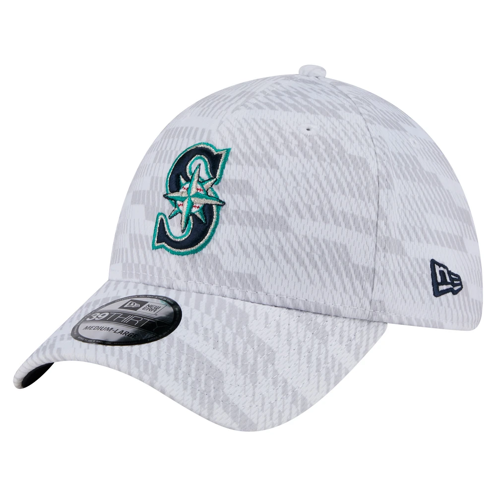 Men's New Era  White Seattle Mariners Graded 39THIRTY Flex Hat