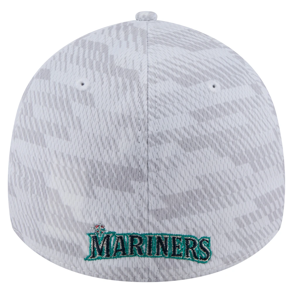 Men's New Era  White Seattle Mariners Graded 39THIRTY Flex Hat