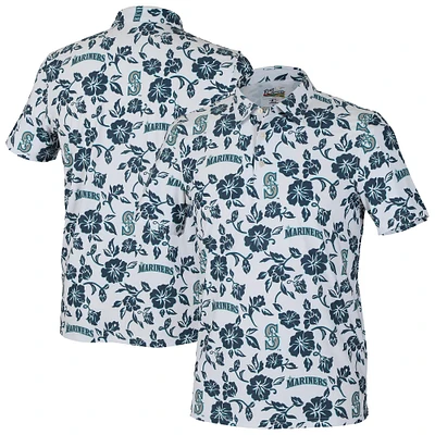 Polo Performance Pua blanc Reyn Spooner pour homme des Seattle Mariners