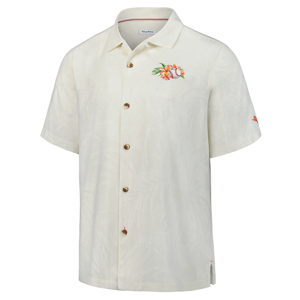 Men's Tommy Bahama  White Seattle Mariners Grand Slam Bay Camp Button-Up Shirt