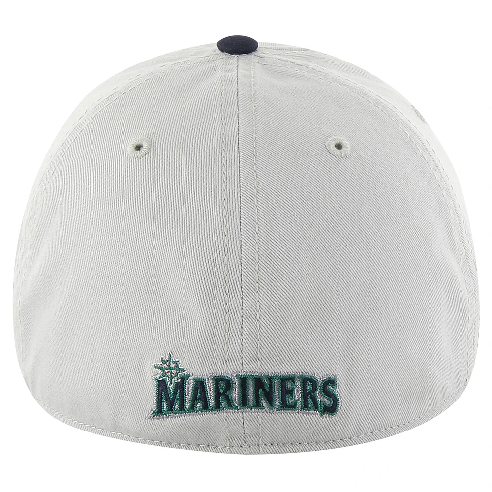 Men's '47 Gray/Navy Seattle Mariners Sure Shot Classic Franchise Fitted Hat