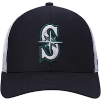 Casquette snapback avec logo principal Seattle Mariners '47 bleu marine/blanc pour homme