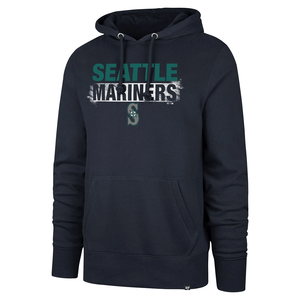 Sweat à capuche '47 Navy Seattle Mariners Base Slide Headline pour hommes