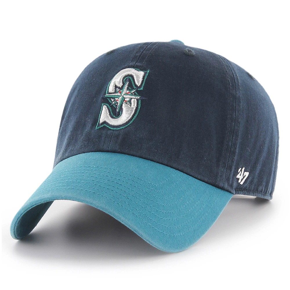 Casquette ajustable Clean Up '47 Navy Seattle Mariners pour hommes