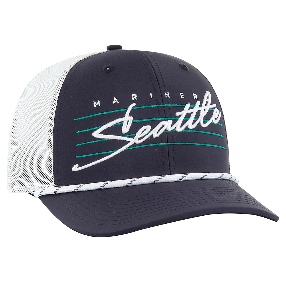 Men's '47 Navy Seattle Mariners Downburst Trucker Adjustable Hat