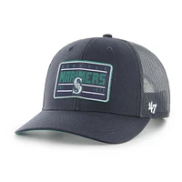 Casquette ajustable Hardline Trucker bleu marine '47 pour homme des Seattle Mariners