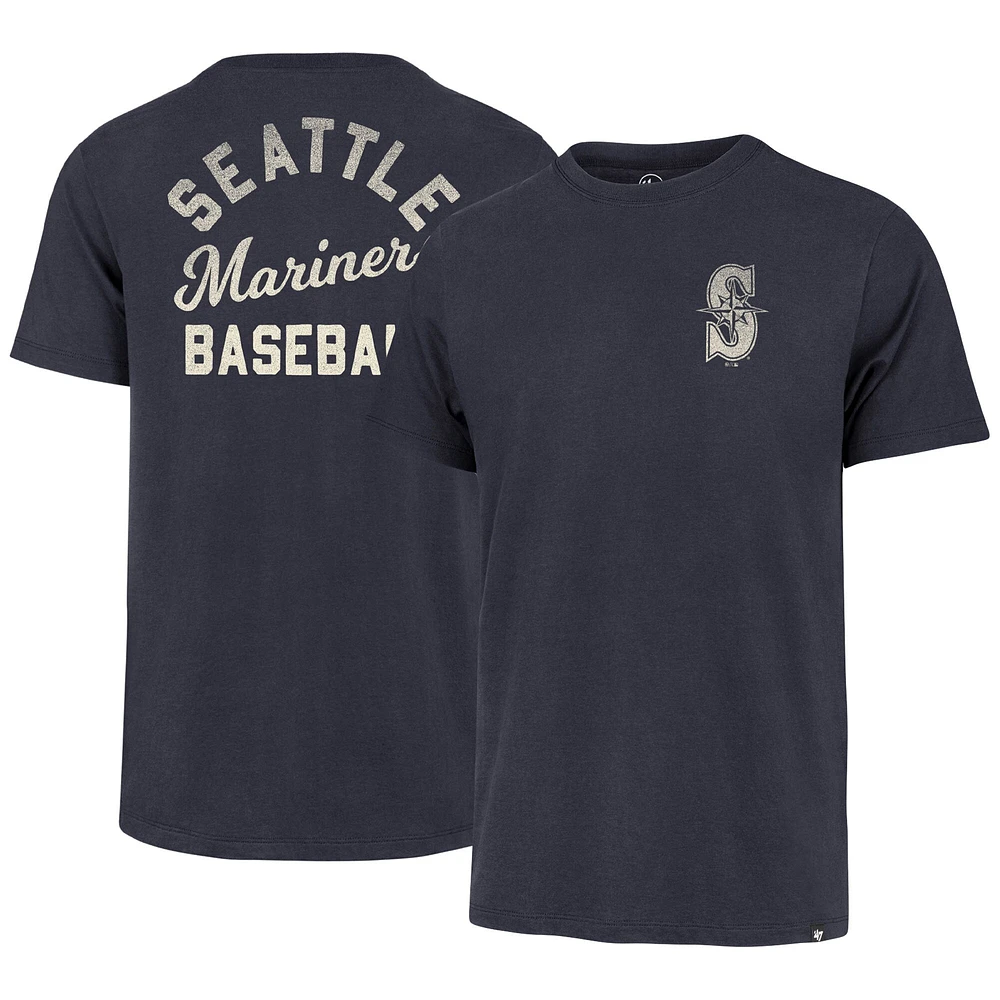 Men's '47  Navy Seattle Mariners Turn Back Franklin T-Shirt