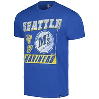 Men's '47 Royal Seattle Mariners Outlast Franklin T-Shirt