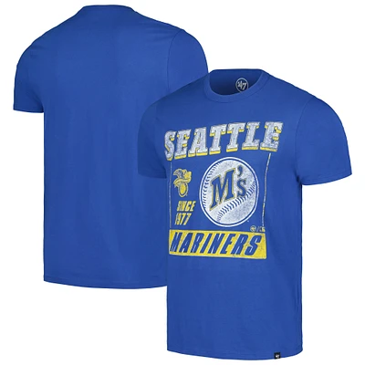 Men's '47 Royal Seattle Mariners Outlast Franklin T-Shirt