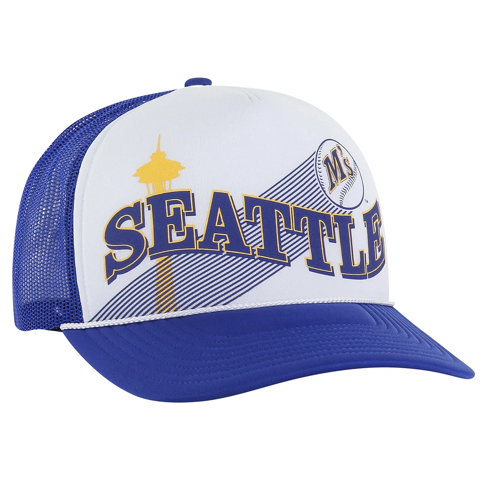 Men's '47 Royal Seattle Mariners Retro Region Foam Trucker Adjustable Hat