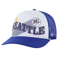 Men's '47 Royal Seattle Mariners Retro Region Foam Trucker Adjustable Hat