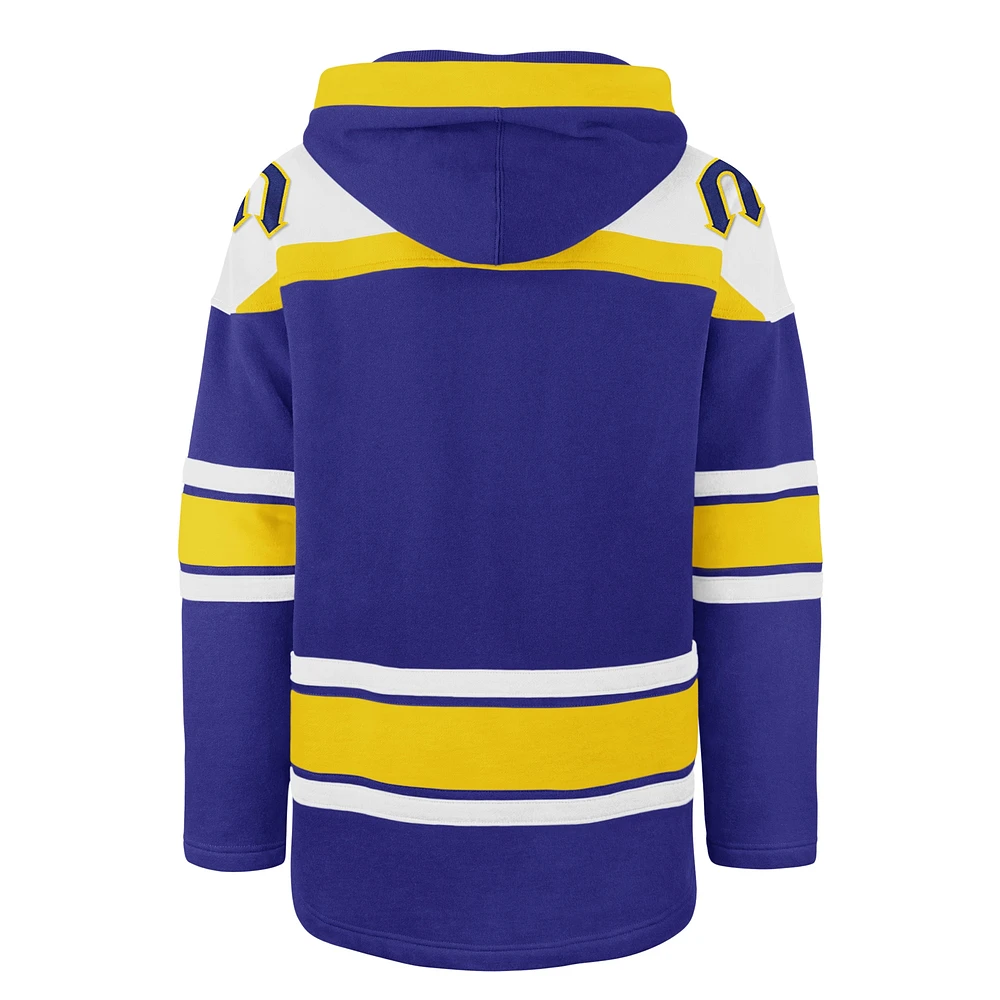 Men's '47 Royal Seattle Mariners Superior Lacer Pullover Hoodie