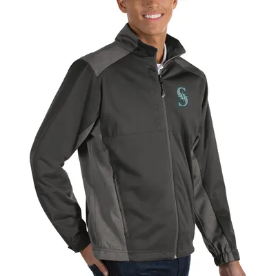 Seattle Mariners Antigua Women's Links Full-Zip Golf Jacket - Black