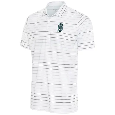 Men's Antigua Black Chicago White Sox Compass Polo