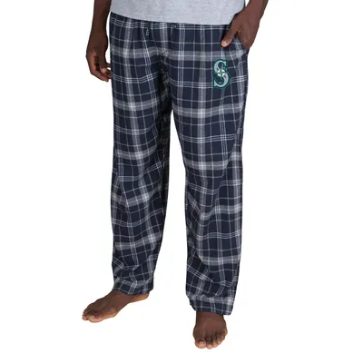 Seattle Mariners Concepts Sport Ultimate Plaid Flannel Pajama Pants - Navy
