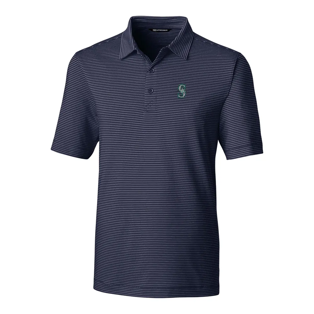 Men's Cutter & Buck White Seattle Mariners Big & Tall Forge Stretch Polo