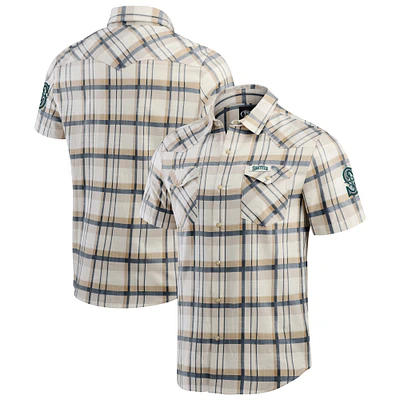 Chemise à carreaux bleu marine pour homme de la collection Darius Rucker Fanatics des Seattle Mariners